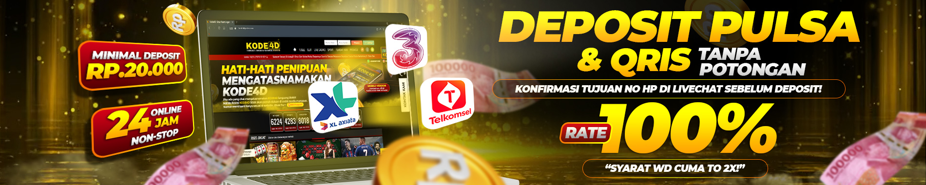 Slot Pulsa Tanpa Potongan Kode4D